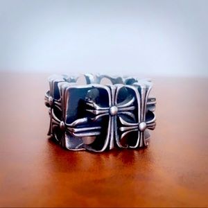 Mens Vintage Cross Ring